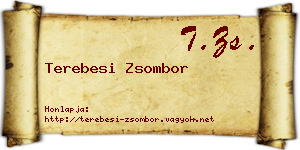 Terebesi Zsombor névjegykártya