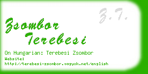 zsombor terebesi business card